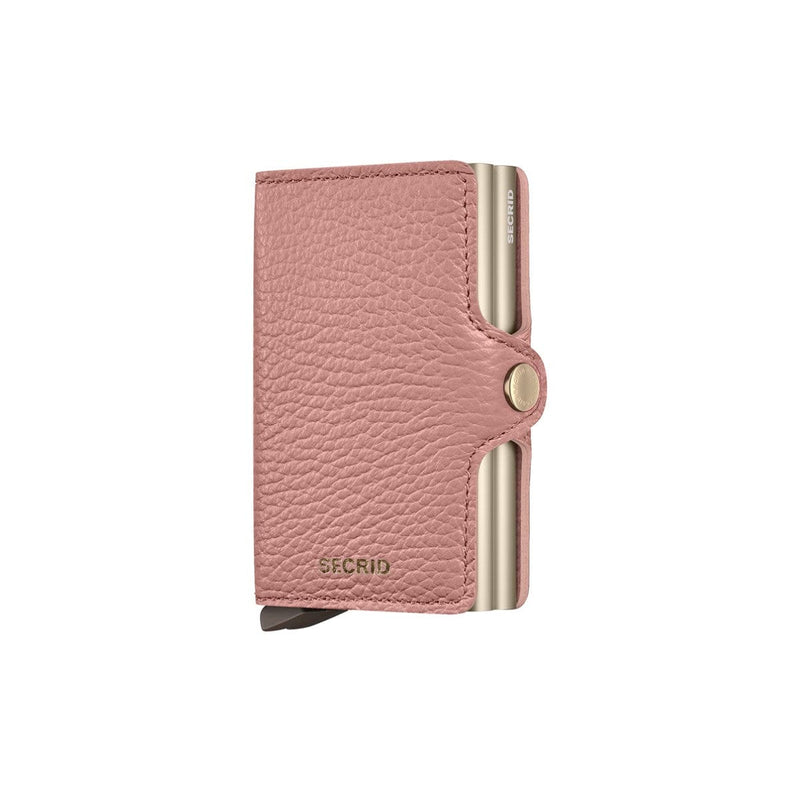 Secrid TWIN WALLET Lederen kaartenhouder, Pebble Rose