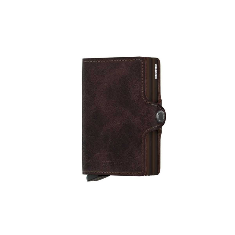 Secrid TWIN WALLET Lederen kaartenhouder, Vintage Chocolate