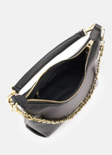 Seidenfelt HUUVARI Hobo Schoudertas met afneembare Ketting, Black