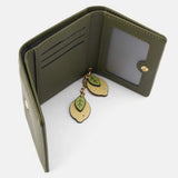 Seidenfelt ILMI Portefeuille met Citroenen Charm, Olive