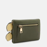 Seidenfelt ILMI Portefeuille met Citroenen Charm, Olive