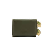 Seidenfelt ILMI Portefeuille met Citroenen Charm, Olive