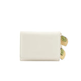 Seidenfelt ILMI Portefeuille met Citroenen Charm, Soft Cream