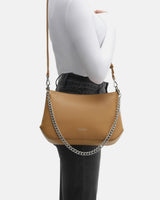 Seidenfelt Lieto Crossbody Schoudertas, Caramel
