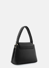 Seidenfelt LILLA EDET Stijlvolle kleine Handtas met extra riem, Black
