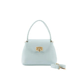 Seidenfelt LILLA EDET Stijlvolle kleine Handtas met extra riem, Sea Salt Blue