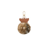 Seidenfelt MY FURRY DEER Bag Charm, Brown shades