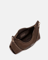 Seidenfelt RENA Midi Hobo Schoudertas, Dark Brown