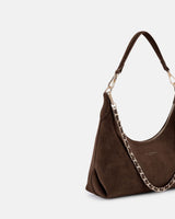 Seidenfelt RENA Midi Hobo Schoudertas, Dark Brown