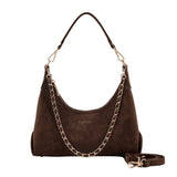 Seidenfelt RENA Midi Hobo Schoudertas, Dark Brown