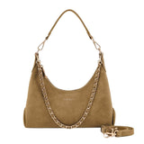 Seidenfelt RENA Midi Hobo Schoudertas, Fudgy Caramel