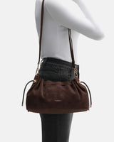 Seidenfelt RENA Schoudertas, Dark Brown