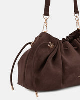 Seidenfelt RENA Schoudertas, Dark Brown