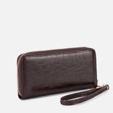 Seidenfelt SMILLA Clutch Portemonnee, Dark Brown