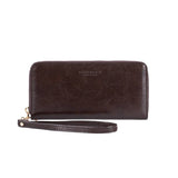 Seidenfelt SMILLA Clutch Portemonnee, Dark Brown