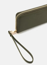 Seidenfelt SMILLA Clutch Portemonnee, Olive