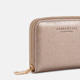 Seidenfelt YLVA kleine Portemonnee, Gold Metallic