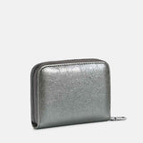 Seidenfelt YLVA kleine Portemonnee, Light Khaki Metallic