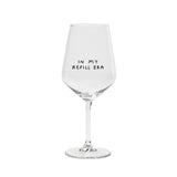 Selekkt Wijnglas met tekst, In My Refill Era