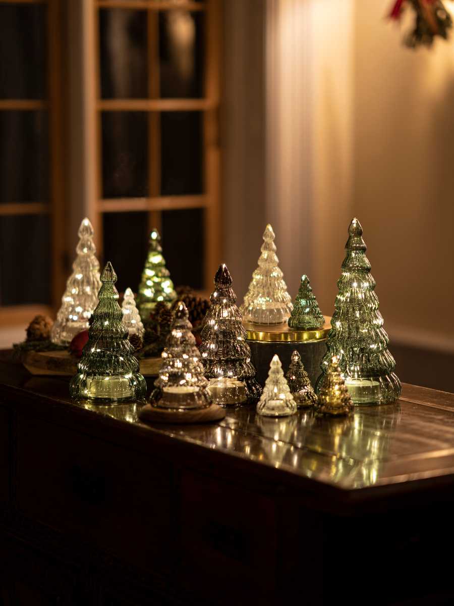 Kerst lamp kristallen kerstboom met LED verlichting voor sfeervolle