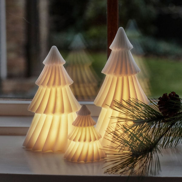 Sirius OLIVIA Wax Kerstboom met Led lichtjes, Wit