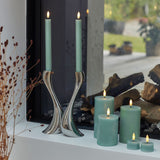 Sirius SILLE Led Pilaar Kaars, Sandy Green