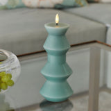 Sirius SILLE NORDIC SCULPTURE Geometrische Led Kaars, Sandy Green