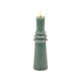Sirius SILLE NORDIC SCULPTURE Led Kaars met ringen, Sandy Green
