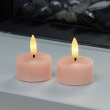 Sirius SILLE Set van 2 Led Theelichtjes, Dusty Peach