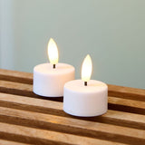 Sirius Sille Tealight 2 pcs set, H2,2cm, White