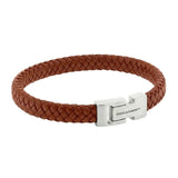 Steel and Barnett ARCHIE Lederen armband, Peanut Bruin