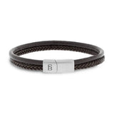 Steel and Barnett DENBY Lederen armband, Bruin