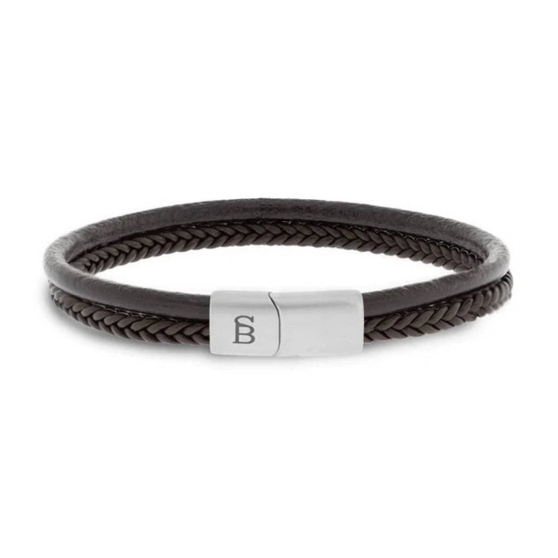 Steel and Barnett DENBY Lederen armband, Bruin