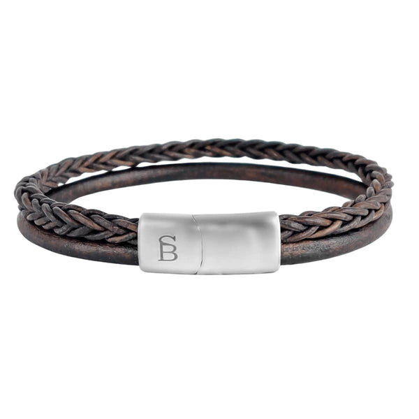 Steel & Barnett DENBY Lederen armband, Bruin