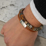 Steel & Barnett DENBY Lederen armband, Camel