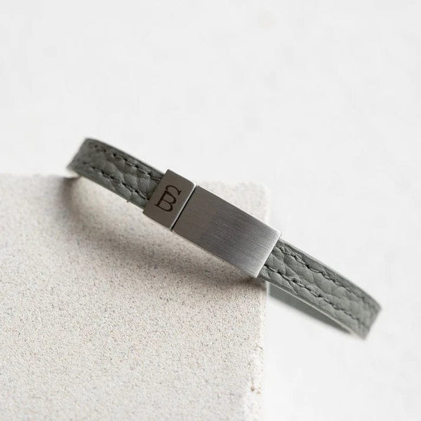 Steel & Barnett GRADY Lederen armband, Iron