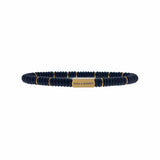 Steel & Barnett TWO TONE Edelsteen armband, Mat Zwart