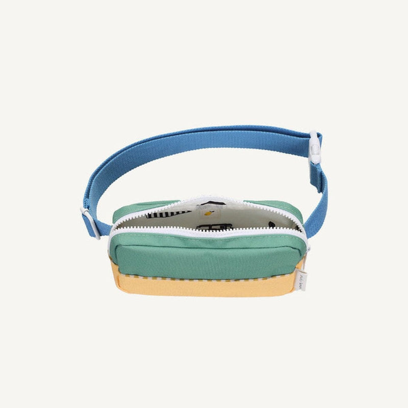 Sticky Lemon WONDERS OF THE DEEP SEA Colourblocking Heuptasje, Aquatic green + Sandy yellow