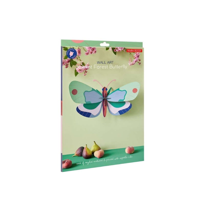 Studio Roof VLINDERS 3D Muurdecoratie, Mint Forest Butterfly