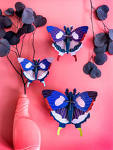 Studio Roof VLINDERS 3D Muurdecoratie set van 3, Swallowtail Butterflies