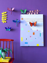 Studio Roof WALL ART Small Insects - Blue Copper Butterfly