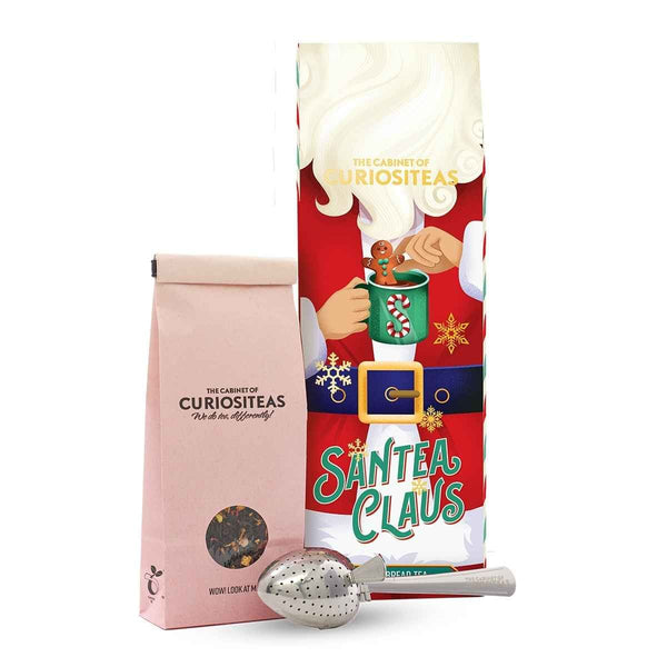 The Cabinet of Curiositeas Kerst Thee Giftbox SanTEAclaus, Zwarte thee met Gingerbread mannetjes