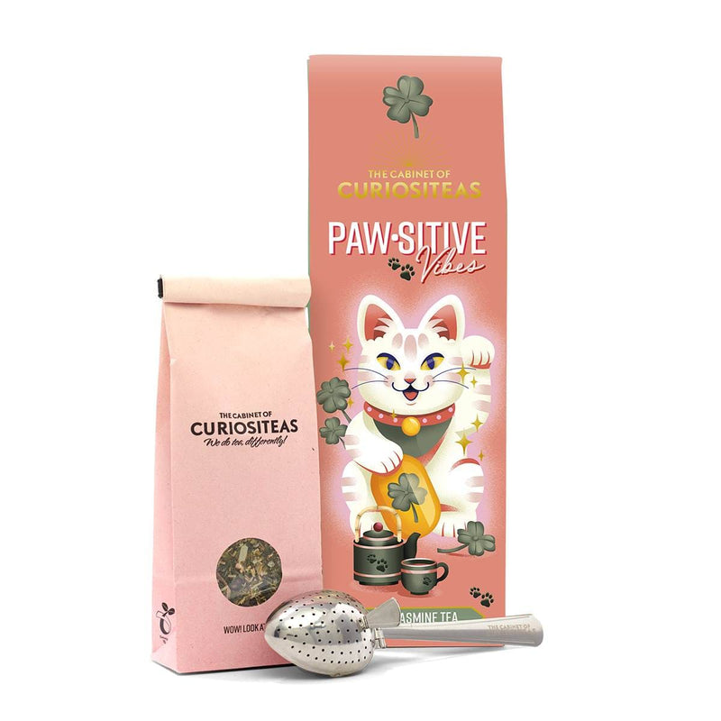 The Cabinet of Curiositeas Thee Giftbox Paw-sitive, Zwarte thee met Jasmijn