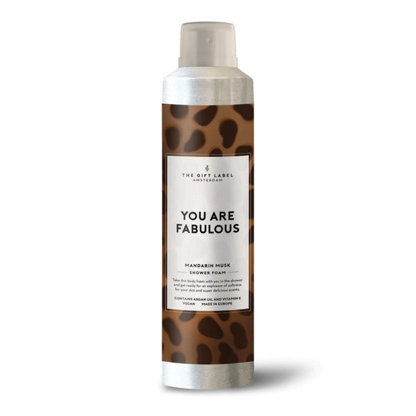 The Gift Label Doucheschuim met quote, You Are Fabulous