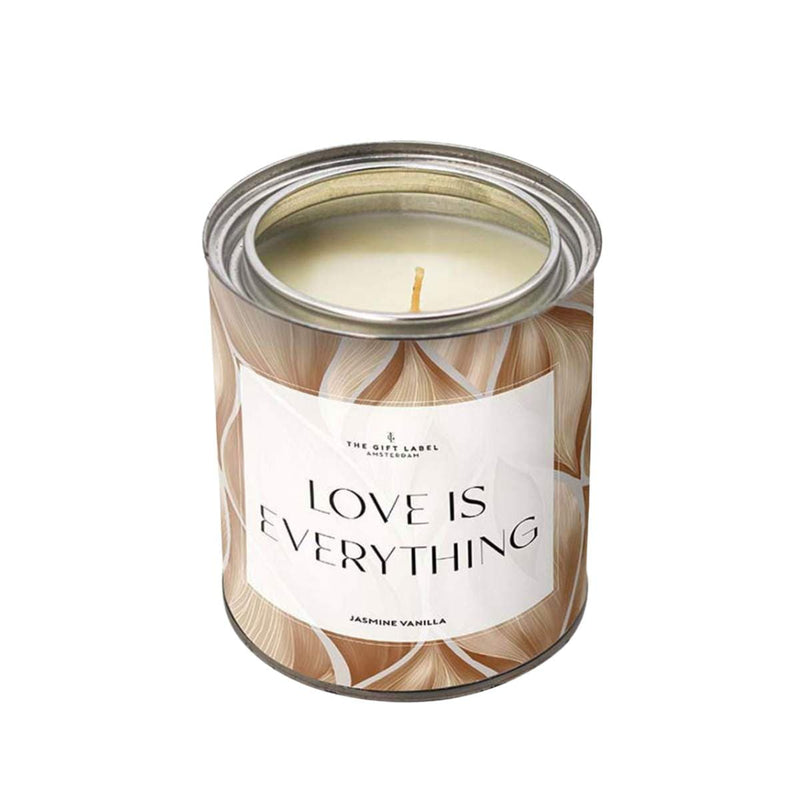 The Gift Label Geurkaars in blik 310g, Love Is Everything, Jasmine Vanilla