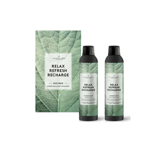 The Gift Label Gift Box Duo Pack - Relax, Refresh, Recharge