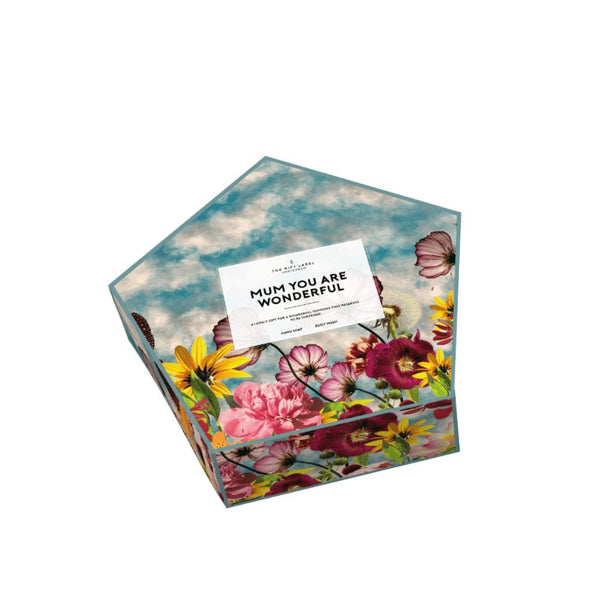The Gift Label Gift Box Pentagonal - Mum you are wonderful