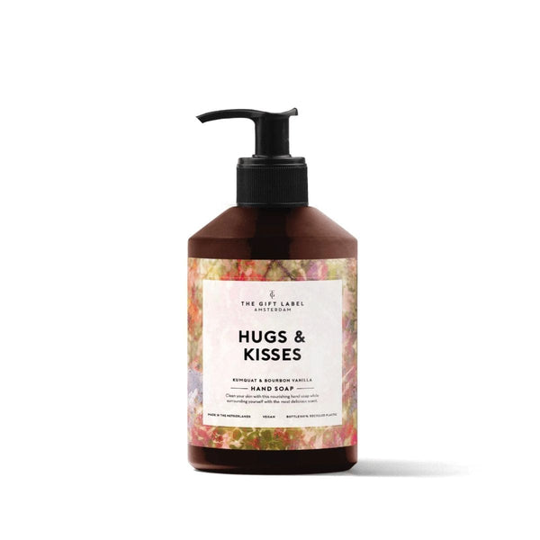 The Gift Label Handzeep met quote, Hugs & Kisses