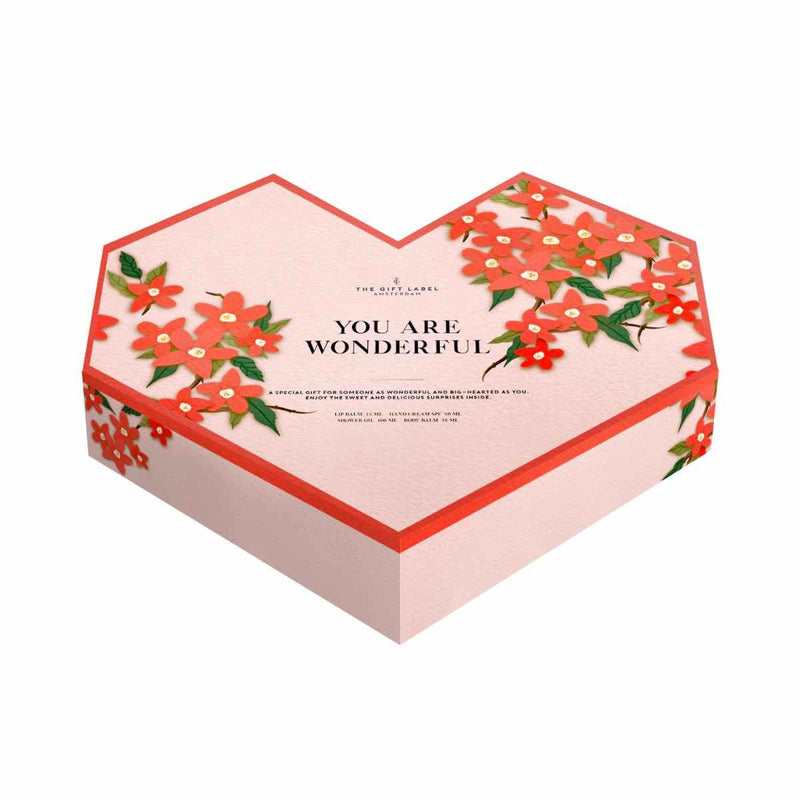 The Gift Label Hartvormige Giftbox - You are Wonderful