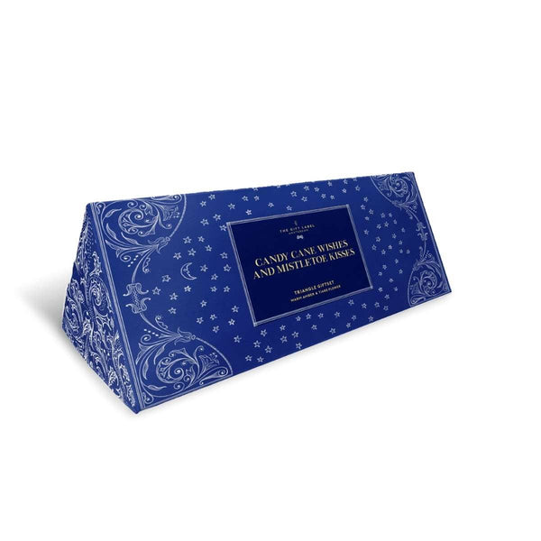 The Gift Label Kerst Triangle Giftbox - Candy Cane Wishes and Mistletoe Kisses